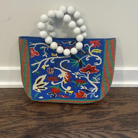 Beaded Structured Tote by Anthropologie - NWOT - Picture 6 of 6